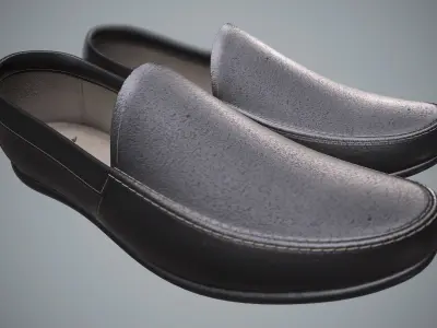 model of Loafer Shoe Low-poly 3D model