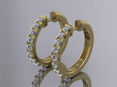 Elegant Brand Jewelry Gold Luxury 3D print model