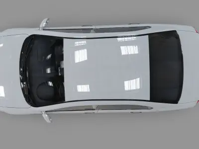 2012 Coda EV Electric Car Low-poly 3D model