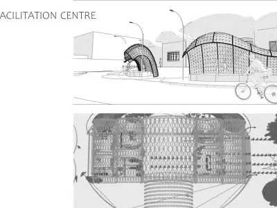 Public Centre Low-poly 3D model