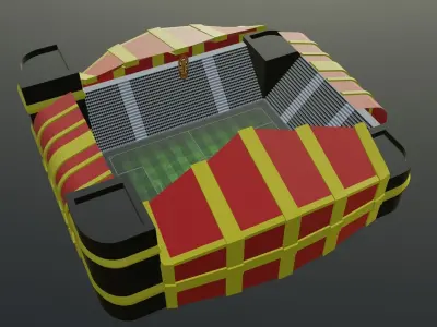 Football Stadium - Manchester United Low-poly 3D model