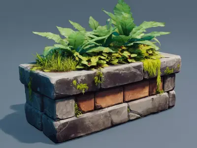 Stylized Pots 3D model