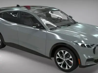 Electric SUV car 2021 3D model