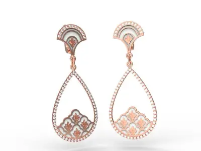 Drop earrings 3D print model