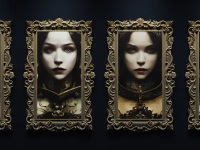 Heavenly Frame 3D - Base Mesh - No texture 3D model