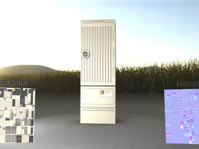 Electrical Distribution Cabinet 113 Low-poly 3D model