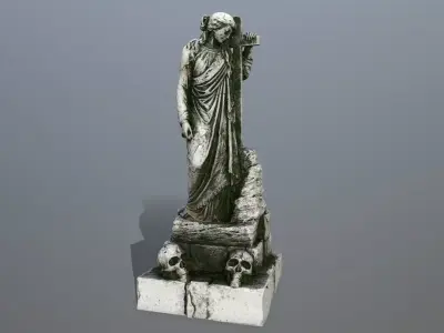 statue 5 Low-poly 3D model