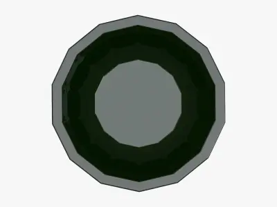 Glass bowl decorative 3D model