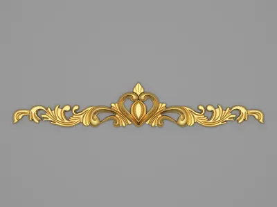 Classic Carved 010 3D model purchase
