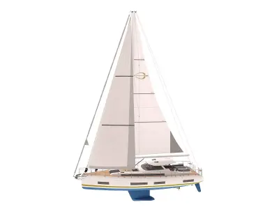 Sailing Yacht Amel 50 3D model