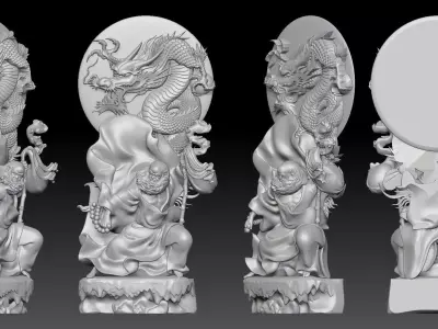 Bodhidharma  3D print model