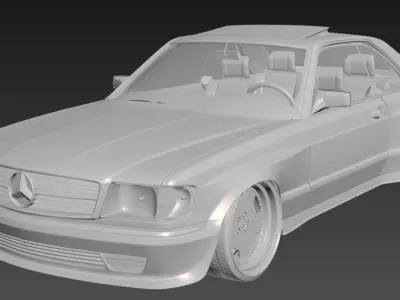 MERCEDES SEC ULTRA WIDE STANCE 3D model
