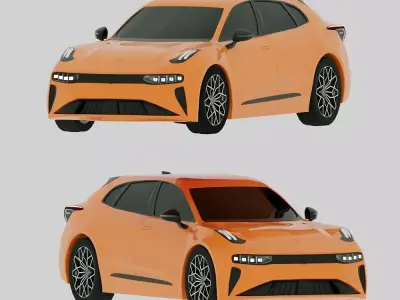 Zeekr 001 Electro car 3D model