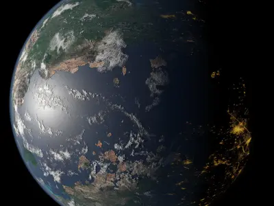 Terran Planet 05 Free 3D model