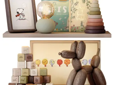 Decor for childrens room 04 3D model
