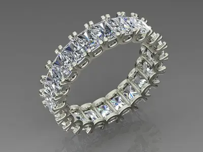 Band Ring 3D print model 11