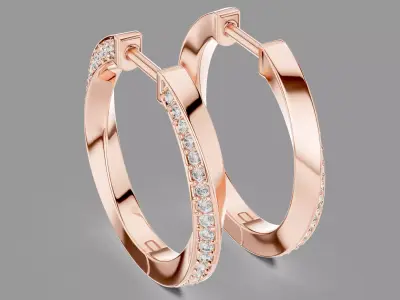  Diamond Hoops  3D print model