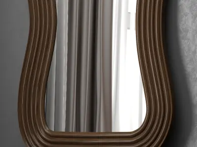 Gwen mirror with 3 materials 3D model