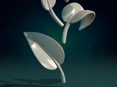 Five Leaves 3D print model