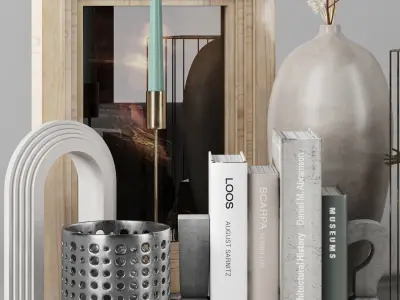 Decorative set v4 3D model