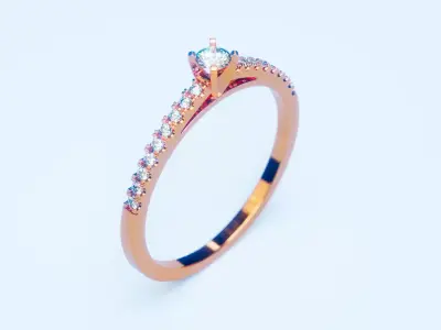 Engagement Ring 11 3D print model