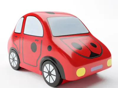 Toy Car Low-poly 3D model
