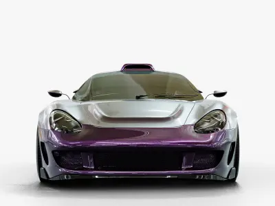 Porsche Carrera GT Supercar High Quality 3D model