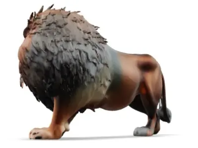 3d lion model 3D model purchase