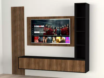 centro de TV Free 3D model