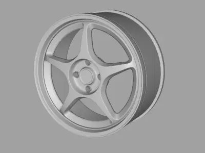 1-24 SCALE ENKEI RP01 RIM  17 INCH 3D print model