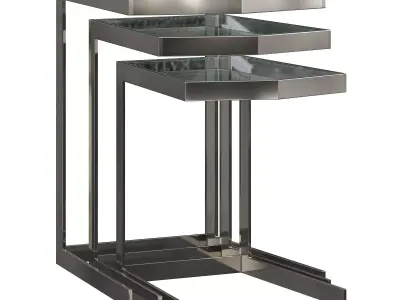 Hamilton Nesting Table By Elve Luxury  3D model