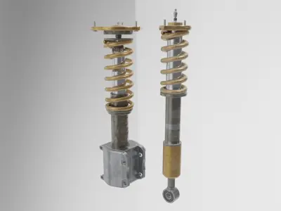 Suspension two shock absorbers 3D model