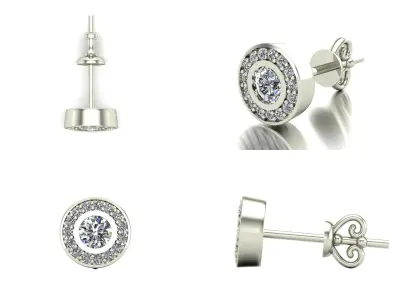 Earrings bi 14 3D print model