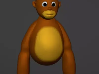 gorilla tag model  Low-poly 3D model