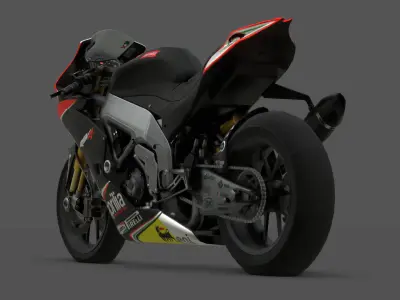 Aprilia RSV4 Factory Superbike 3D Model Low-poly 3D model