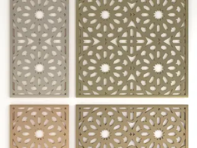 Arabic Islamic pattern 3D model