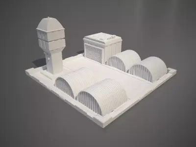 Miniature Airport Building 3D print model