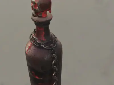 Cursed Blood Potion Bottle 3D model