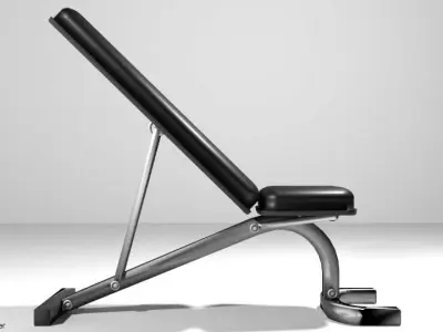 Exercise Machine Legpress Bench 3D model