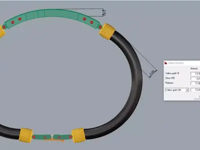 Cross Bracelet Elegant Jewelry Brand 3D print model