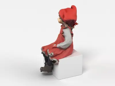 Girl Figurine 3D model