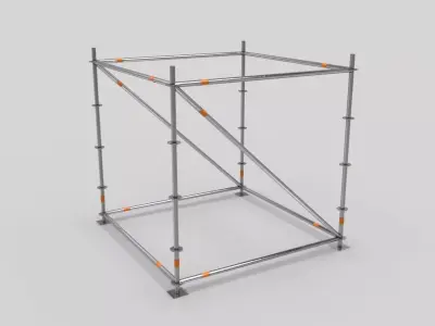 Scaffold Layher Module Low-poly 3D model