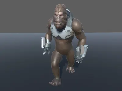 King Kong Animated 3D model 3D model