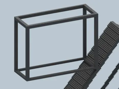 Modern Sculpture Low-poly 3D model