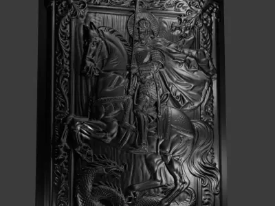 Ikona Sveti Djordje - Saint George icon 3D print model