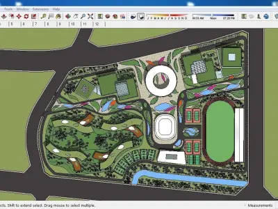 Sketchup Sport - Stadium 102 3D model