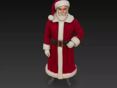 Santa Claus  Model  Christmas Decoration  3D print model