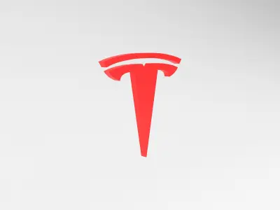 Tesla Logo v1 001 Free low-poly 3D model