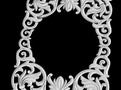 Central decor ornament for furniture 3D model 493