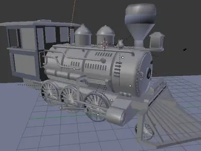 3D model Classic toy train Free 3D model